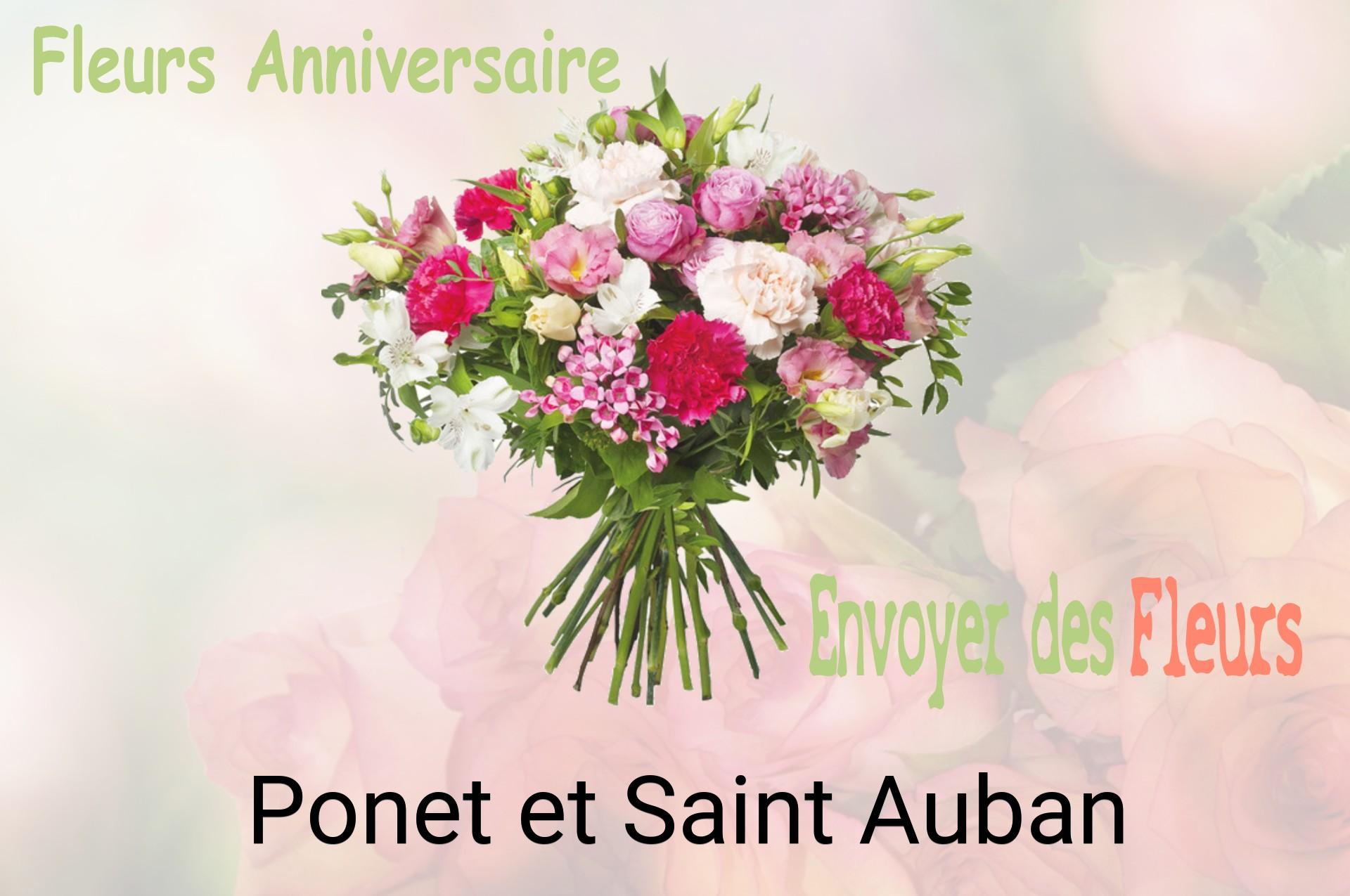 Bouquet de fleurs d’anniversaire livré à Ponet-et-Saint-Auban