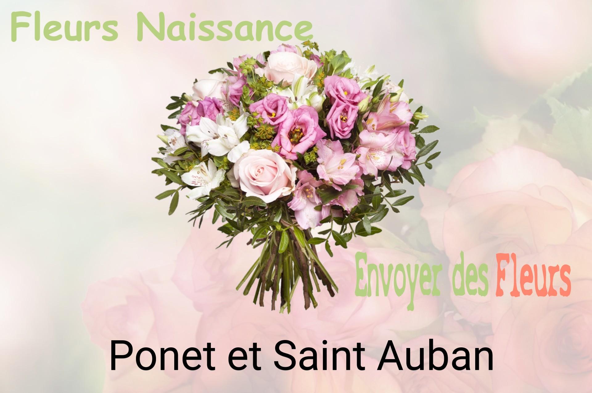 Bouquet de fleurs de naissance livré à Ponet-et-Saint-Auban
